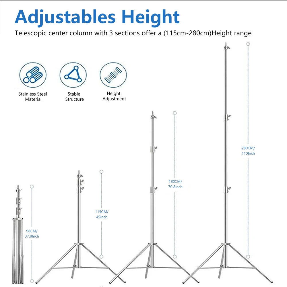 2.9M Studio Light Stand Tripod