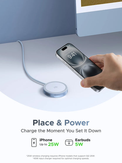 Qi2 Certified Magnetic Wireless Charger