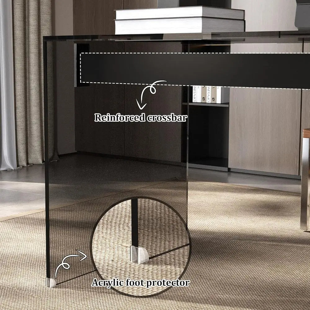 Vantry Tempered Glass Desk
