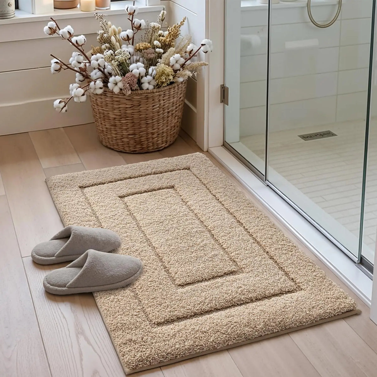 Ergové Bath Mat Polyester TPR Backing 5 Colors 3 Sizes