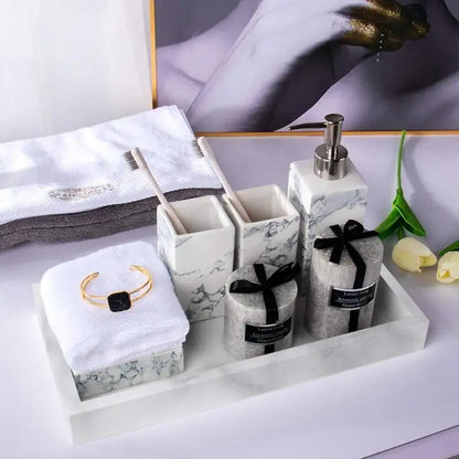 Square Silicone Bathroom Tray Organizer