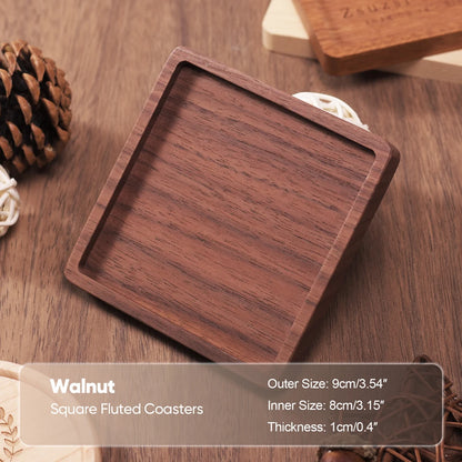 Solid Wood Round Coaster
