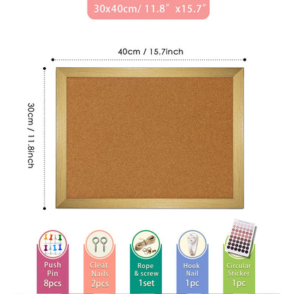 BlackCork Tile Bulletin Board Set