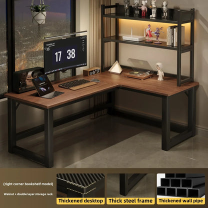 Integrated Bookshelf Writing Desk