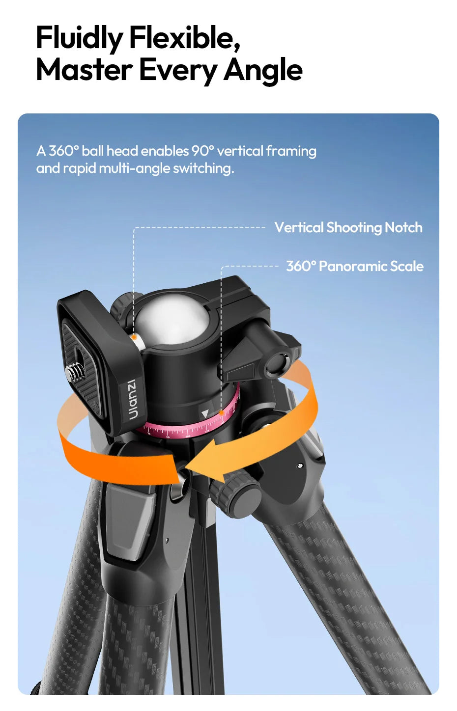 2-in-1 Carbon Fiber Tripod