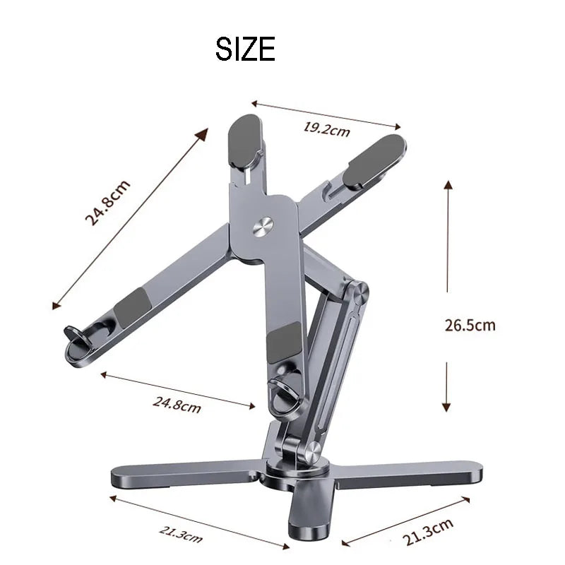 360-Degree Aluminum Laptop Stand