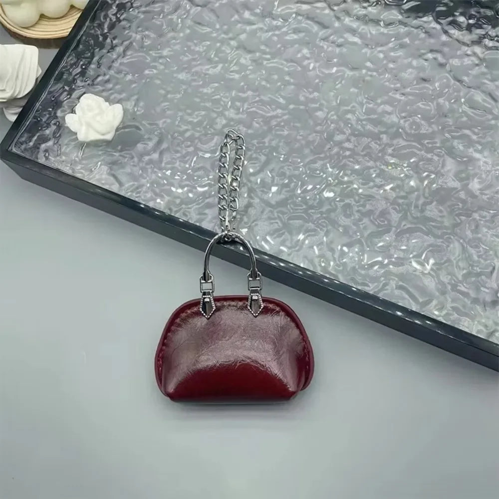 Mini Shell Coin Purse Keychain Charm
