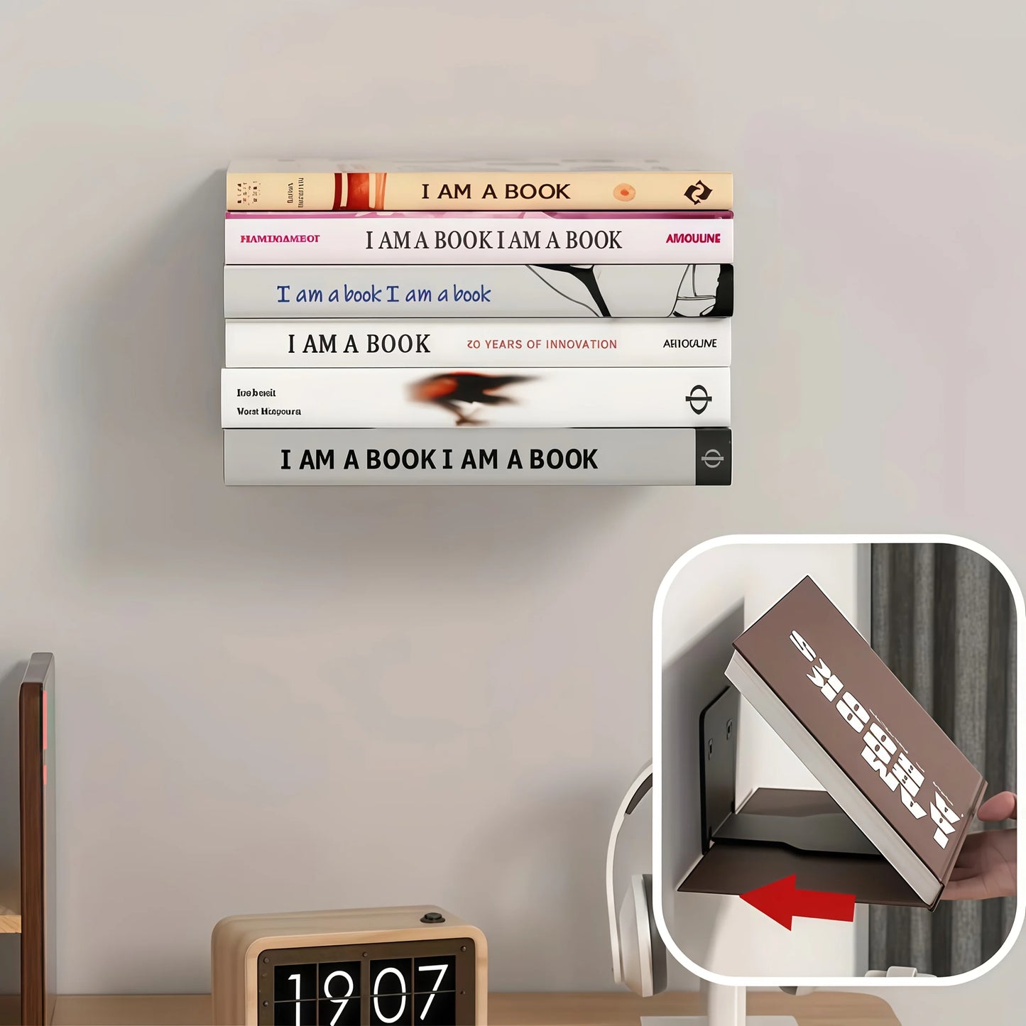 Modern Freestanding Bookcase with Open Display Shelves