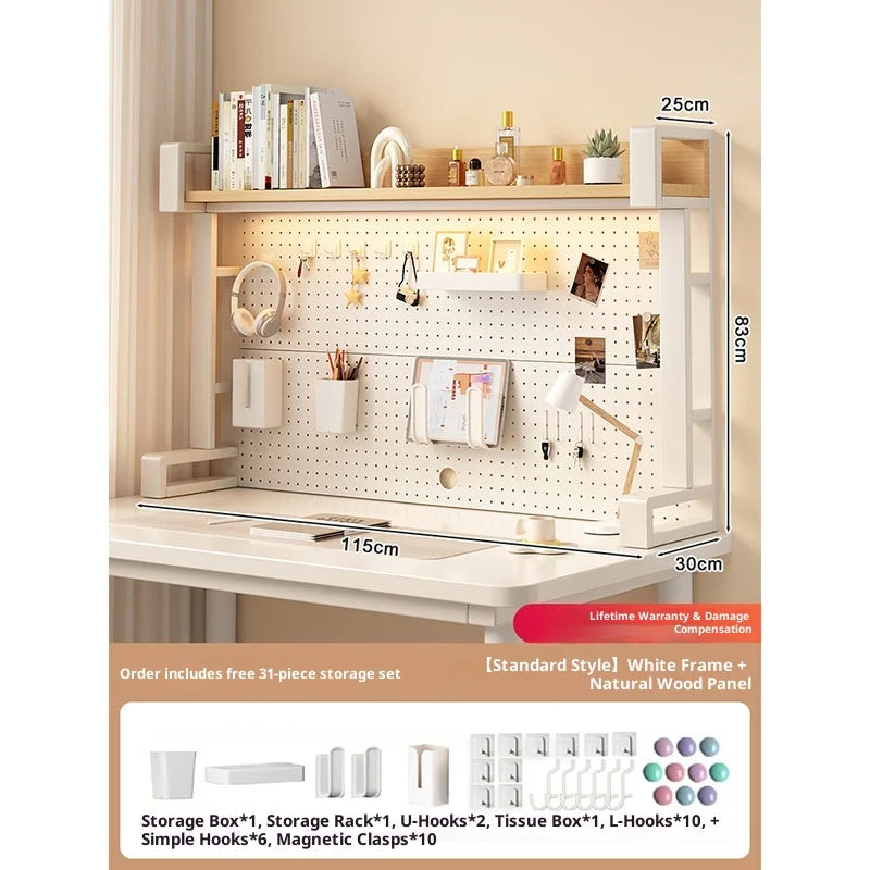 Pegboard Desktop Shelf Organizer