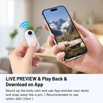 Mini WiFi Body Camera – Hands-Free 1080P