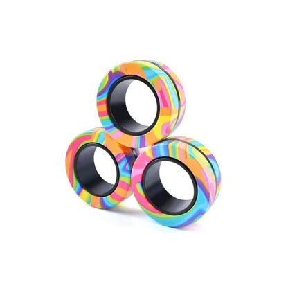 3Pc Magnetic Rings Fidget Toy Set