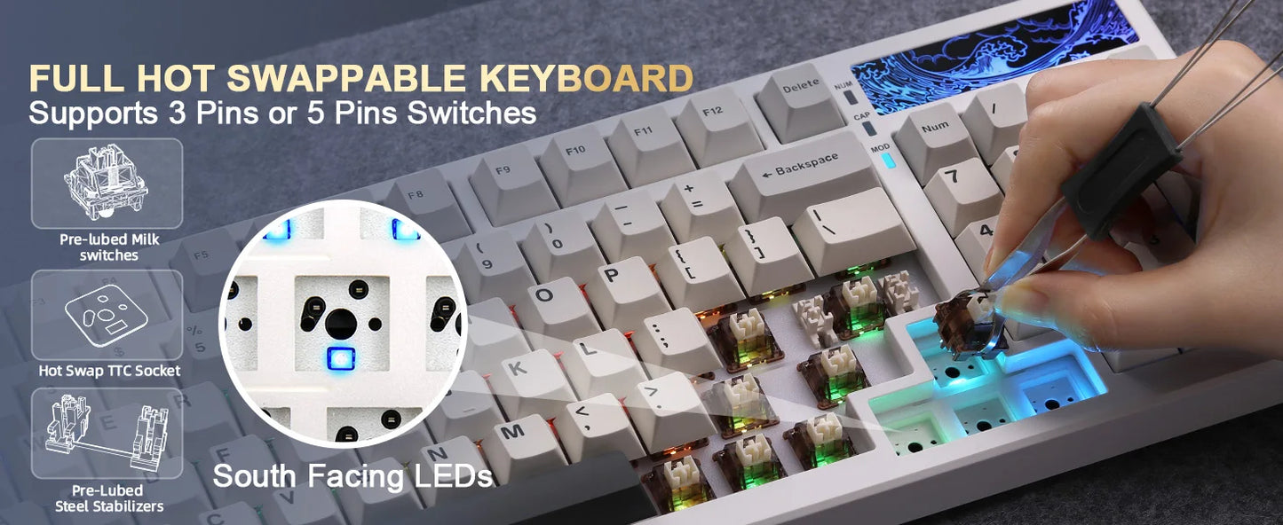 YUNZII YZ98 98% Wireless Gaming Keyboard