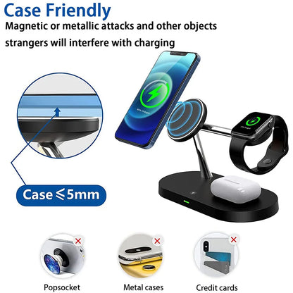MagGlow Elite 3-in-1 Magnetic Wireless Charging Station