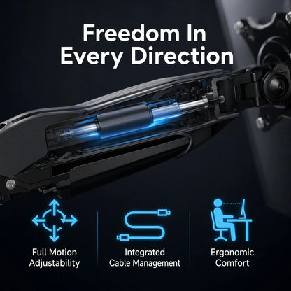Gaming Dual Monitor Desk Mount