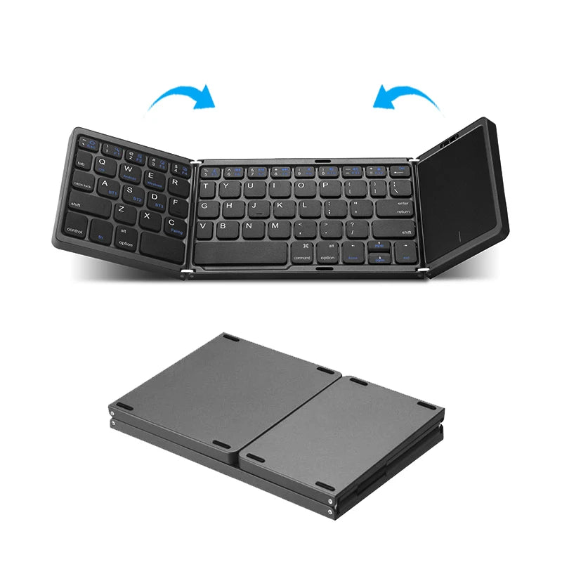 Mini Folding Bluetooth Keyboard + Touchpad