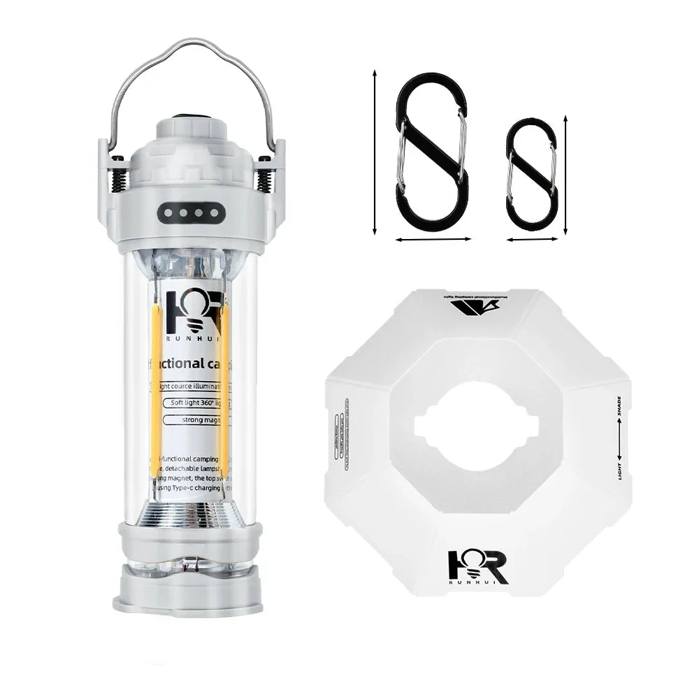 Retro Waterproof Camping Lantern, 3000mAh