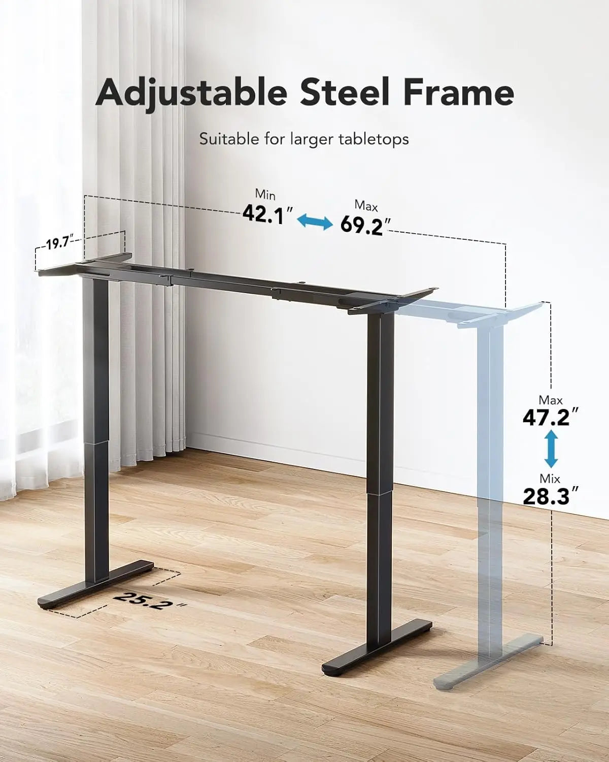 Dual Motor Standing Desk Frame