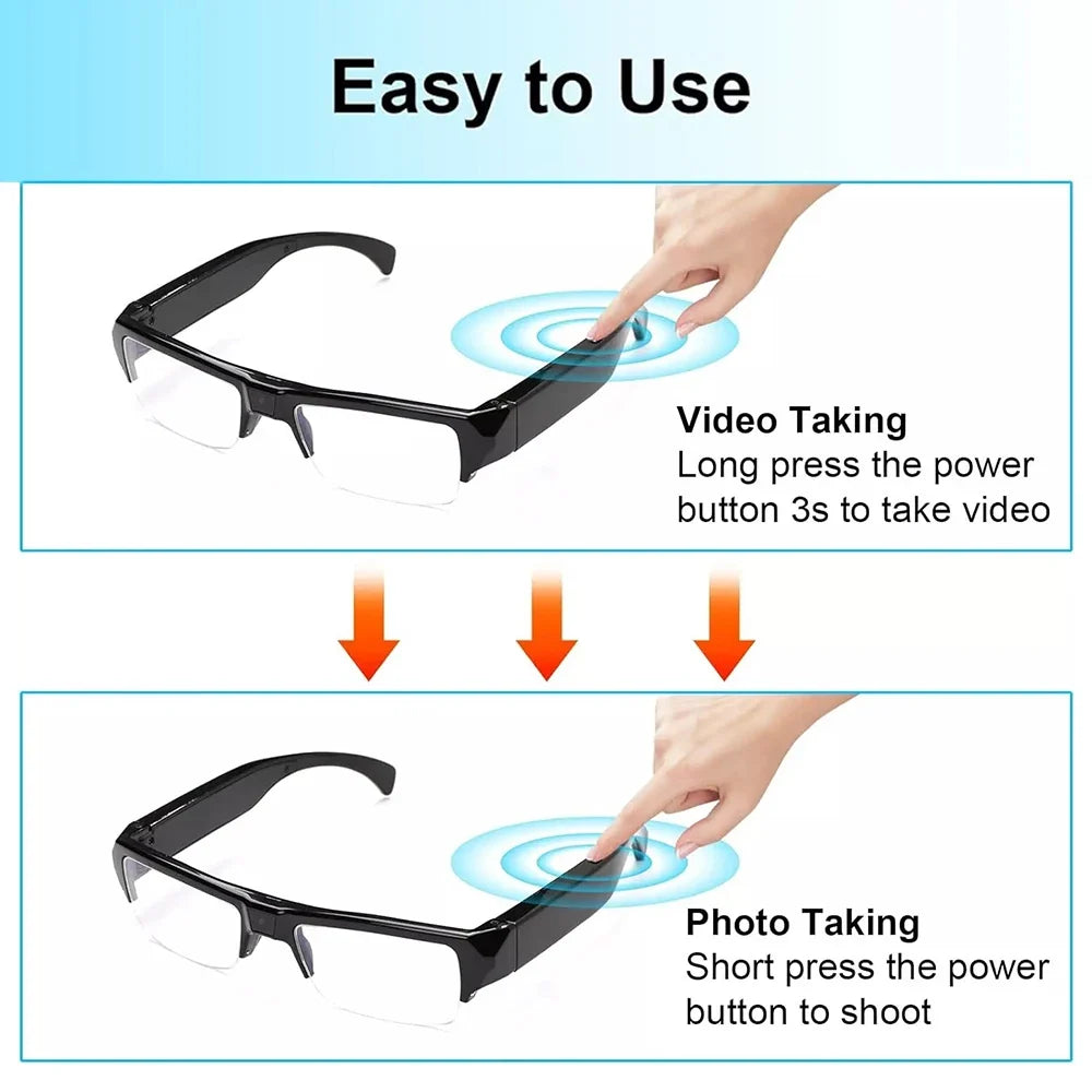 HD Camera Smart Glasses, Hands-Free