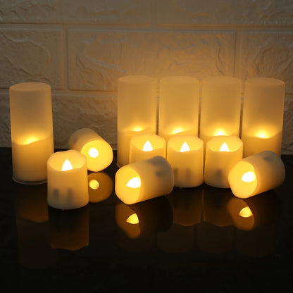 Rechargeable LED Candle Timer Set (6-Pack)