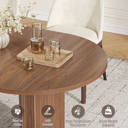 Thackeray Walnut Oval Dining Table
