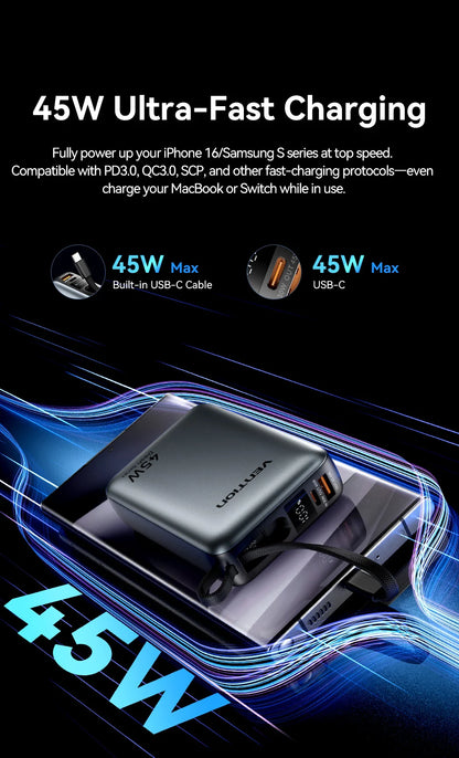 45W Fast Charging Power Bank
