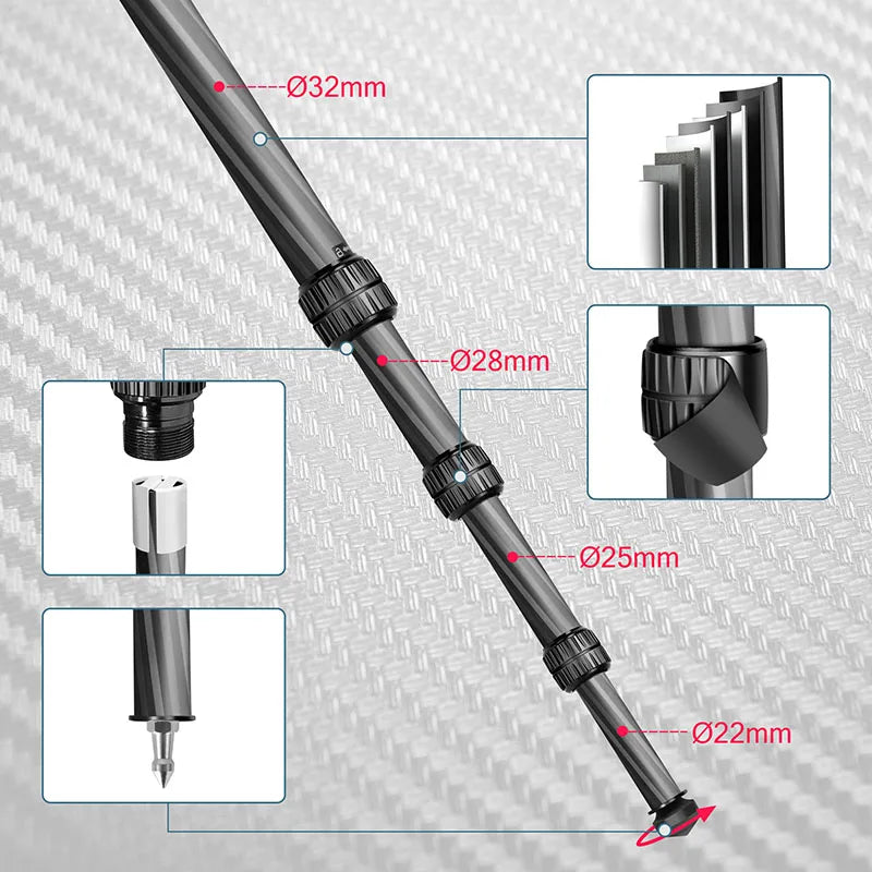 Carbon Fiber Hunting Tripod