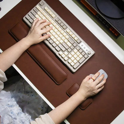 LuxPad Waterproof PU Desk Mat Set