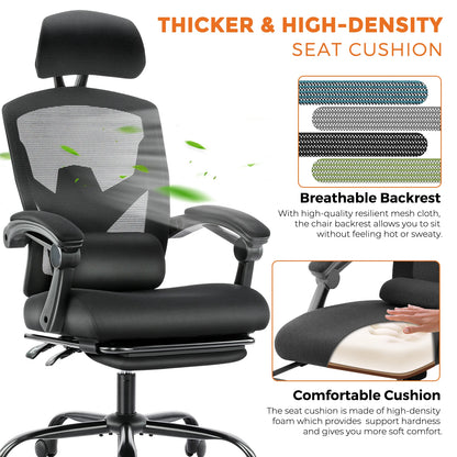 Tall Reclining Ergonomic Office Chair
