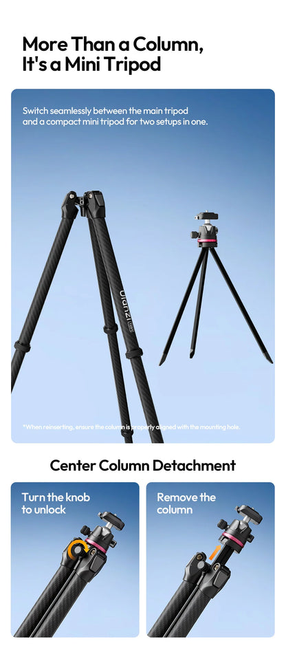 2-in-1 Carbon Fiber Tripod