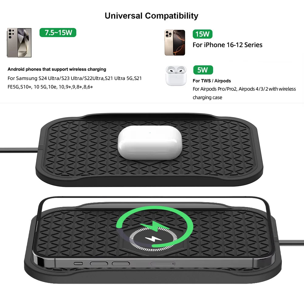 Non-Slip Silicone Car Charging Pad