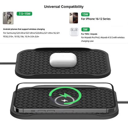 Non-Slip Silicone Car Charging Pad