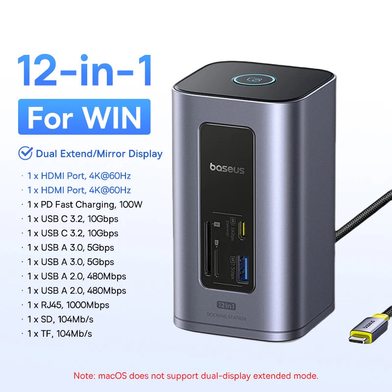 Baseus 15-in-1 Docking Station