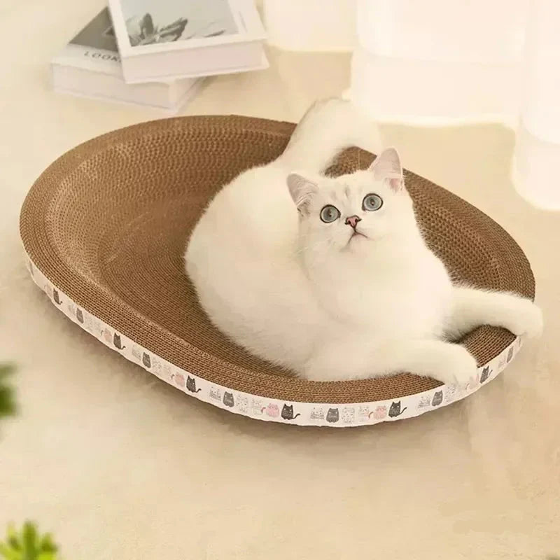 Corrugated Cat Scratcher & Cozy Bed