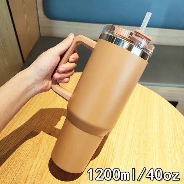 Insulated Water Cup with Straw