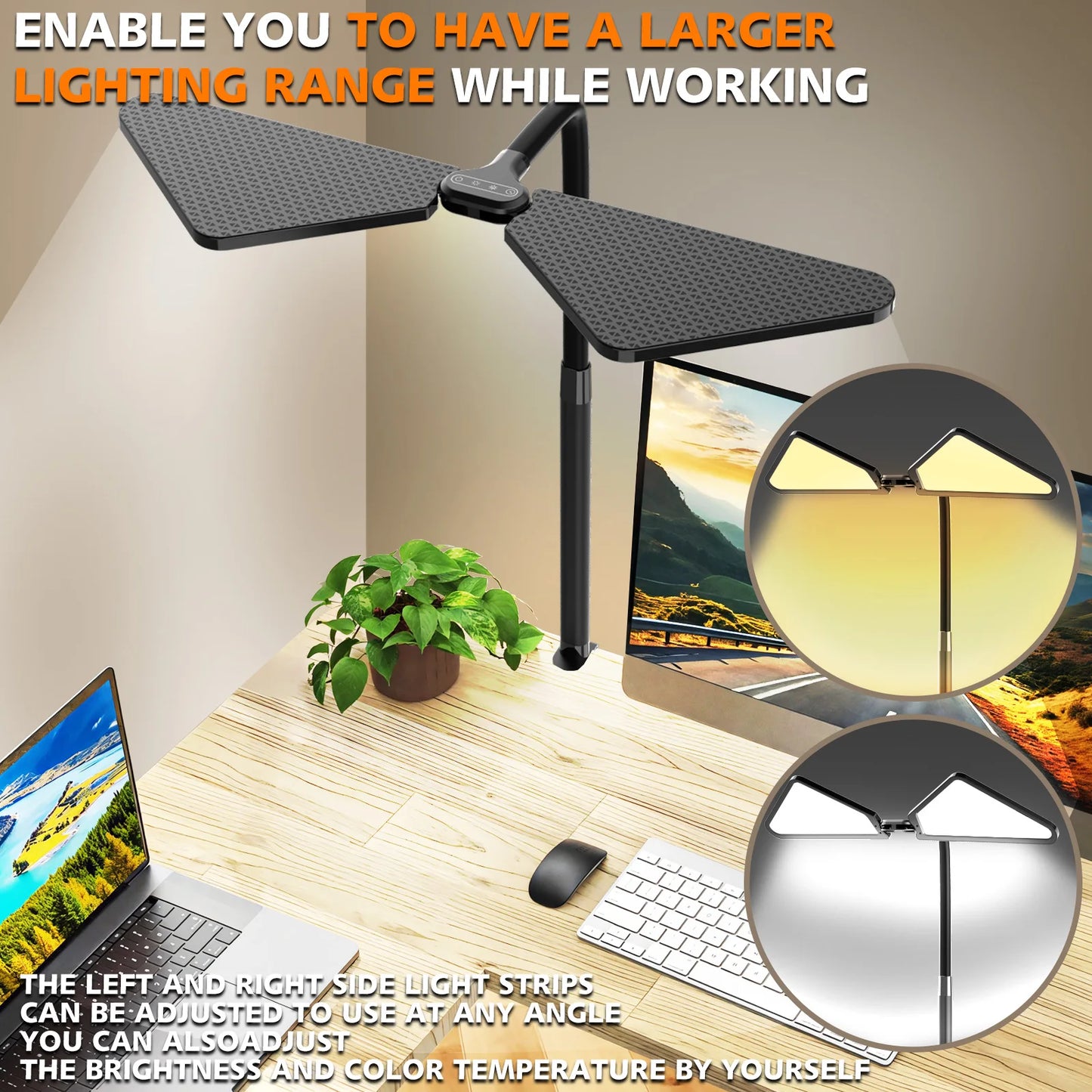 Gooseneck Dual-Arm Desk Lamp