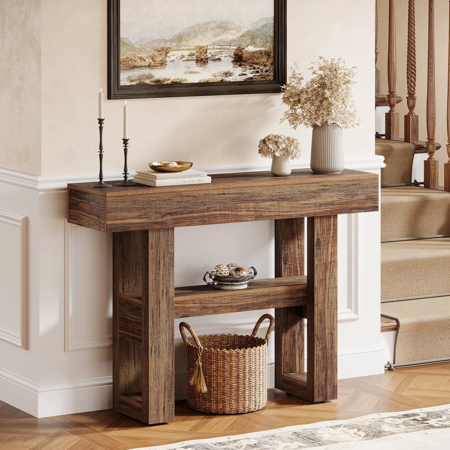 Colton Rustic Entryway Table