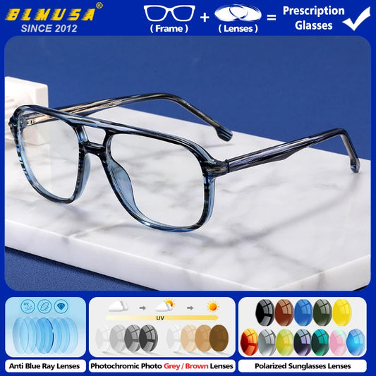BLMUSA Square Photochromic Glasses
