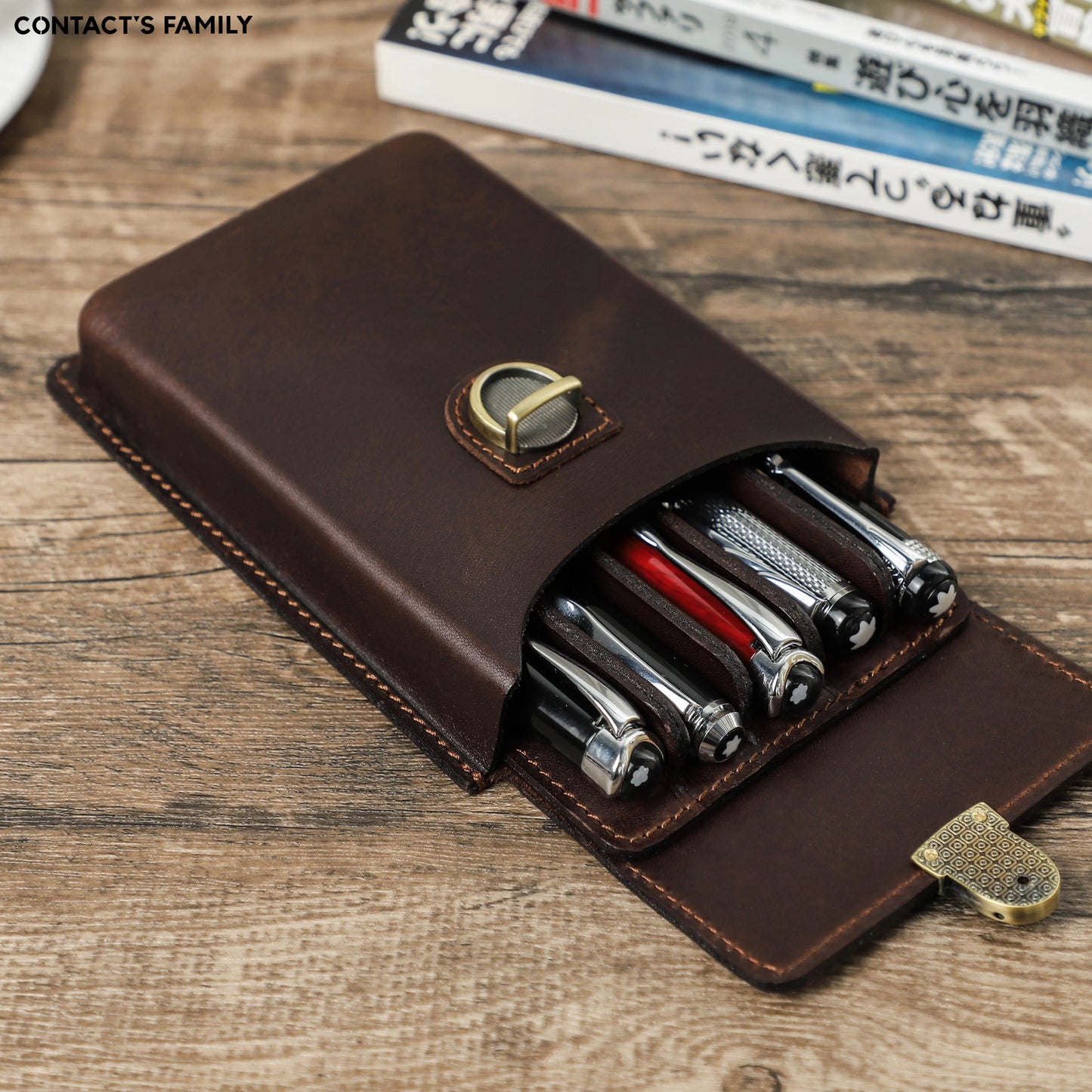 Handmade Cowhide Pen Case