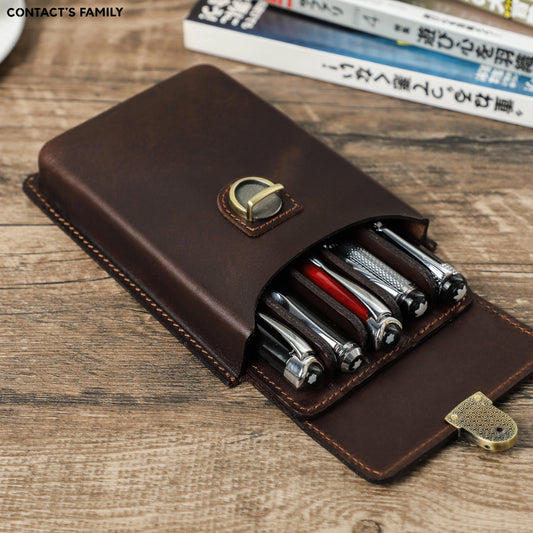 Handmade Cowhide Pen Case