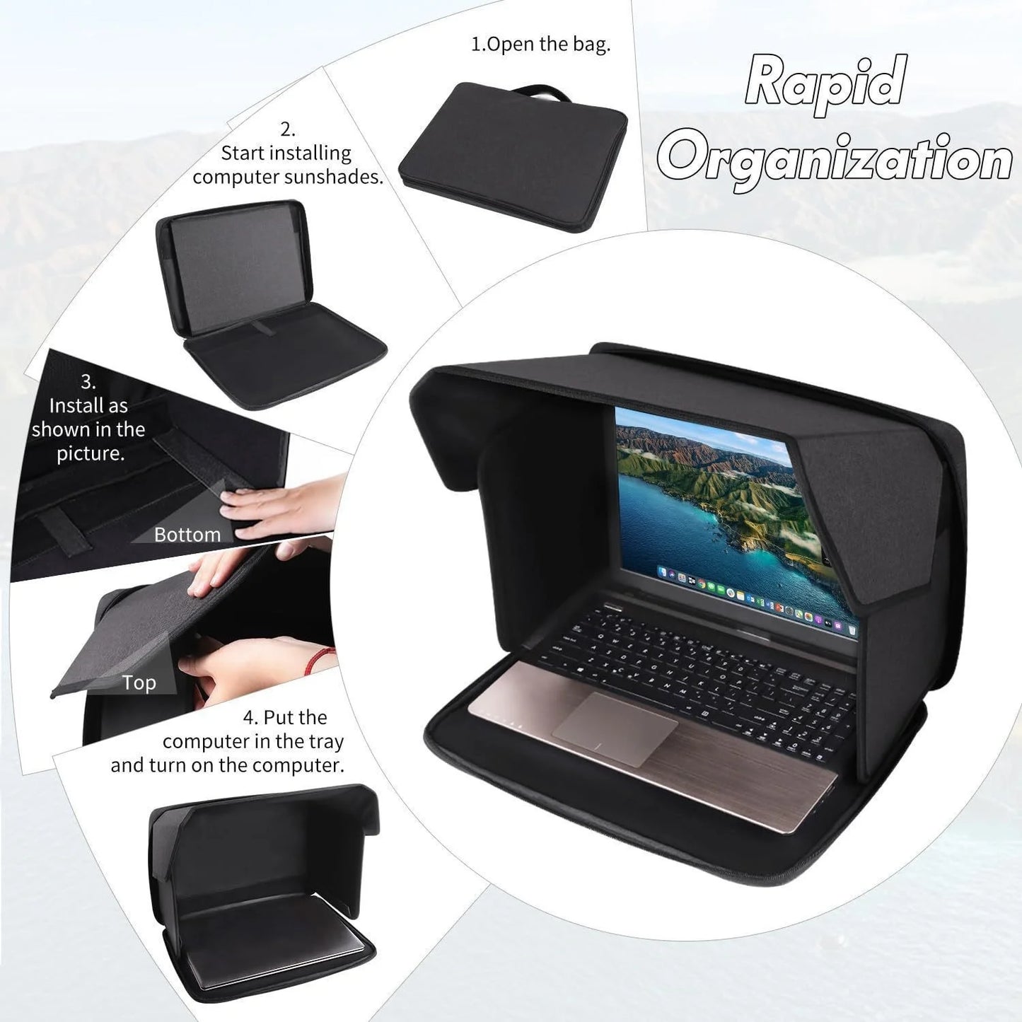 Laptop Sun Protection Umbrella Cover