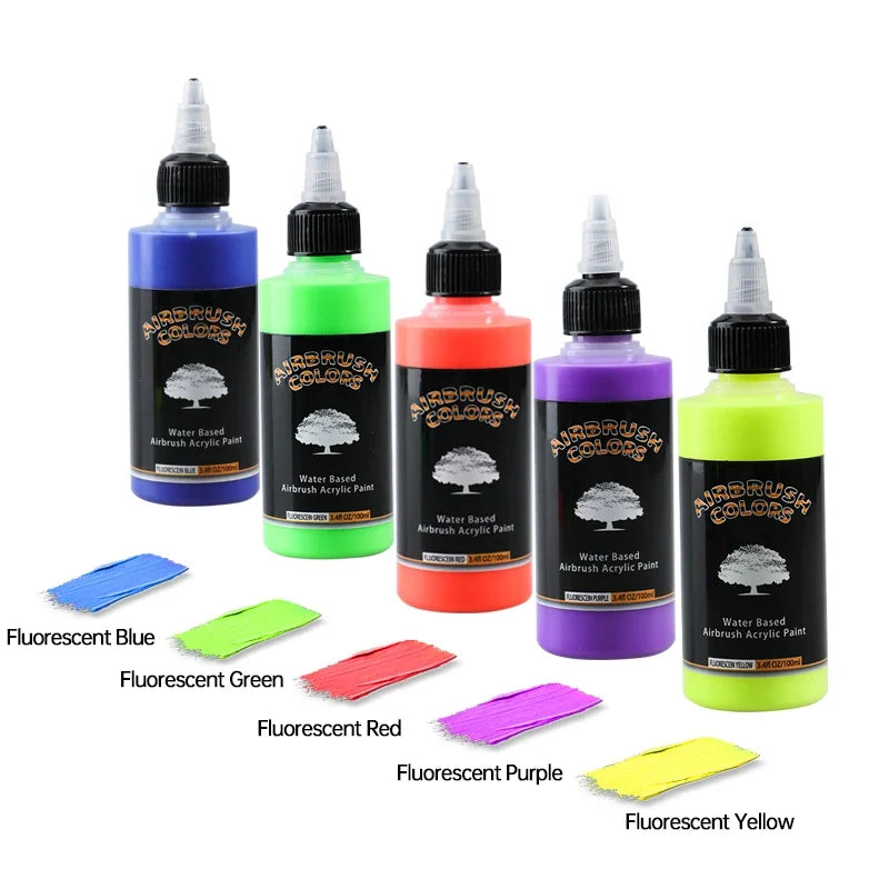 8-Color Airbrush Paint Set