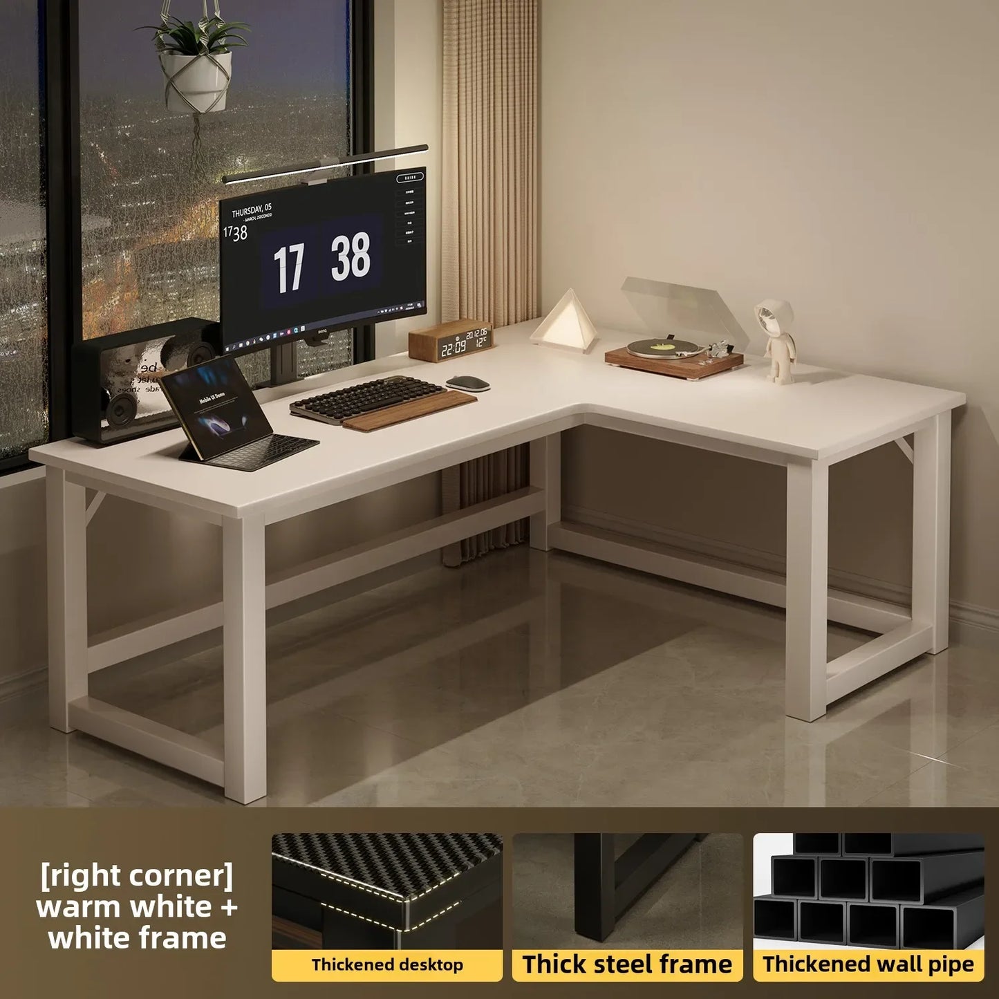 Integrated Bookshelf Writing Desk