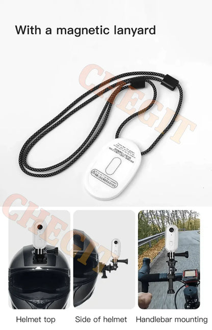 1080P Mini Action Camera, Helmet & Bike Mount