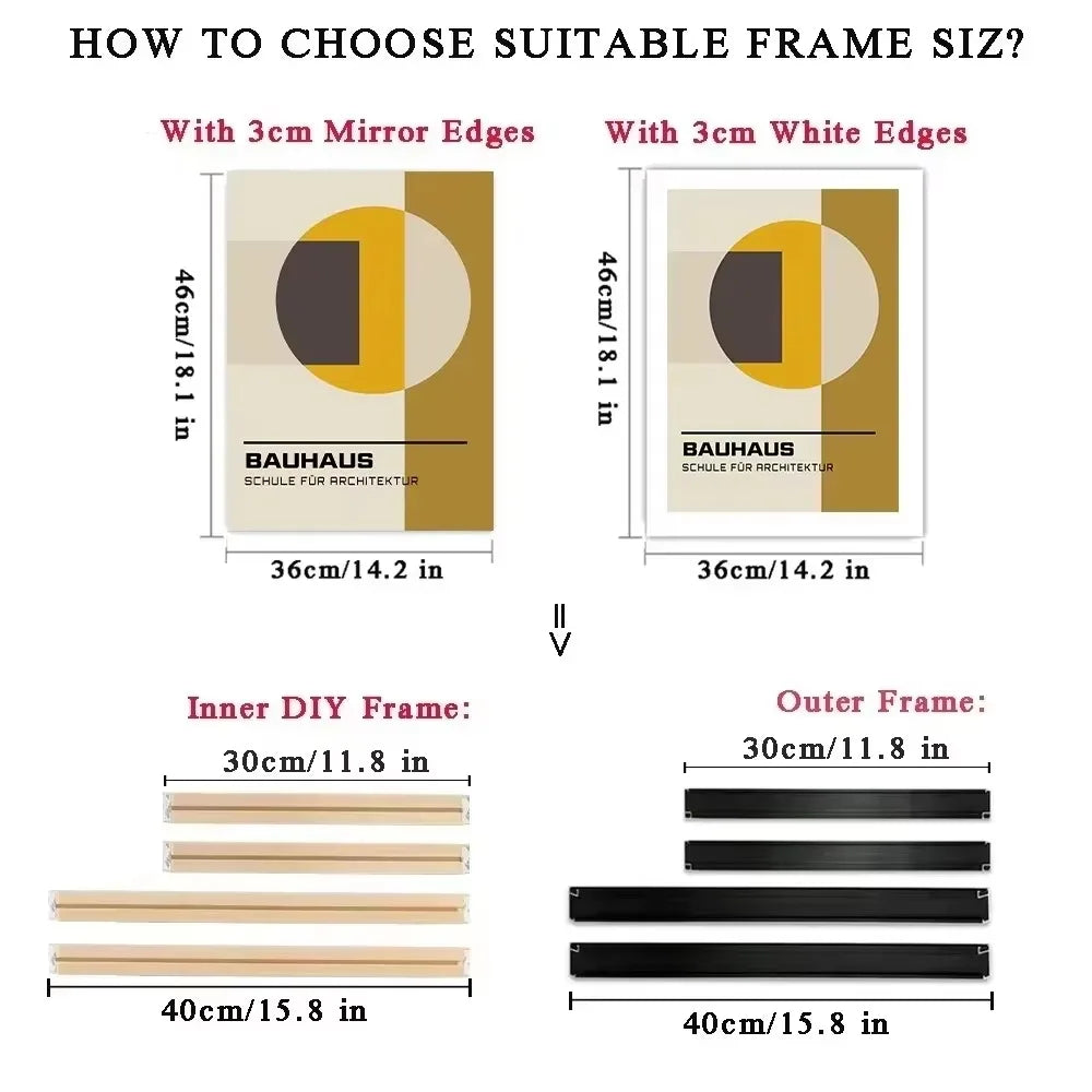 Metal and Wood Canvas Frame Kit