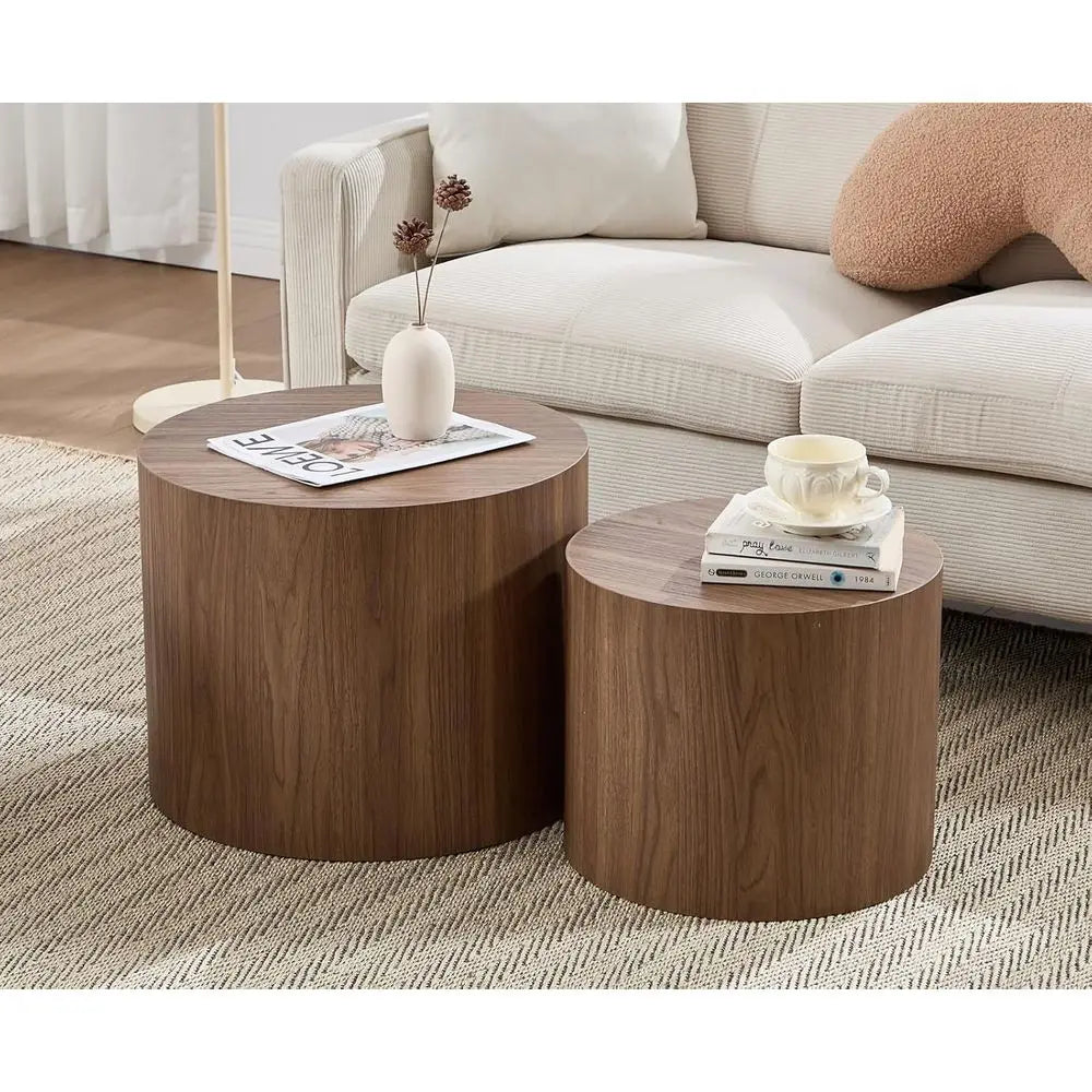 Sutton Round End Table Pair