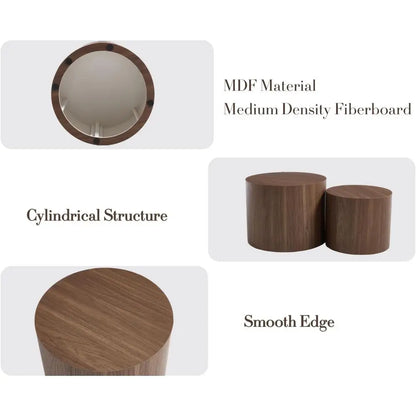 Sutton Round End Table Pair
