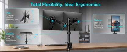 Kyspho Heavy-Duty Dual Monitor Mount