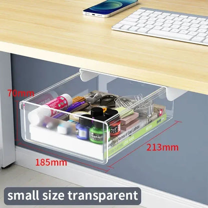 Hidden Under-Desk Drawer Organizer