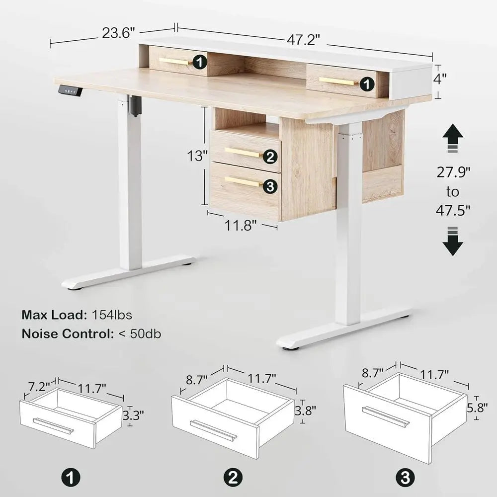 Birchline Sit-Stand Desk