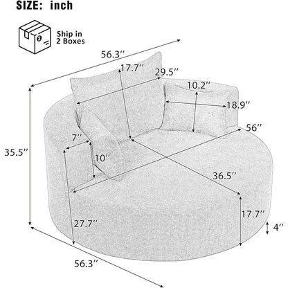Averly Wide Swivel Barrel Chair